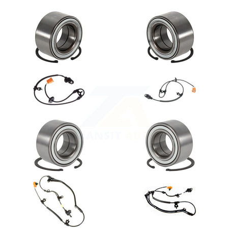 Front Rear Wheel Bearing ABS Sensor Kit (8Pc) For 2005 Honda Pilot 3.5L with 4-Wheel K7S-102796