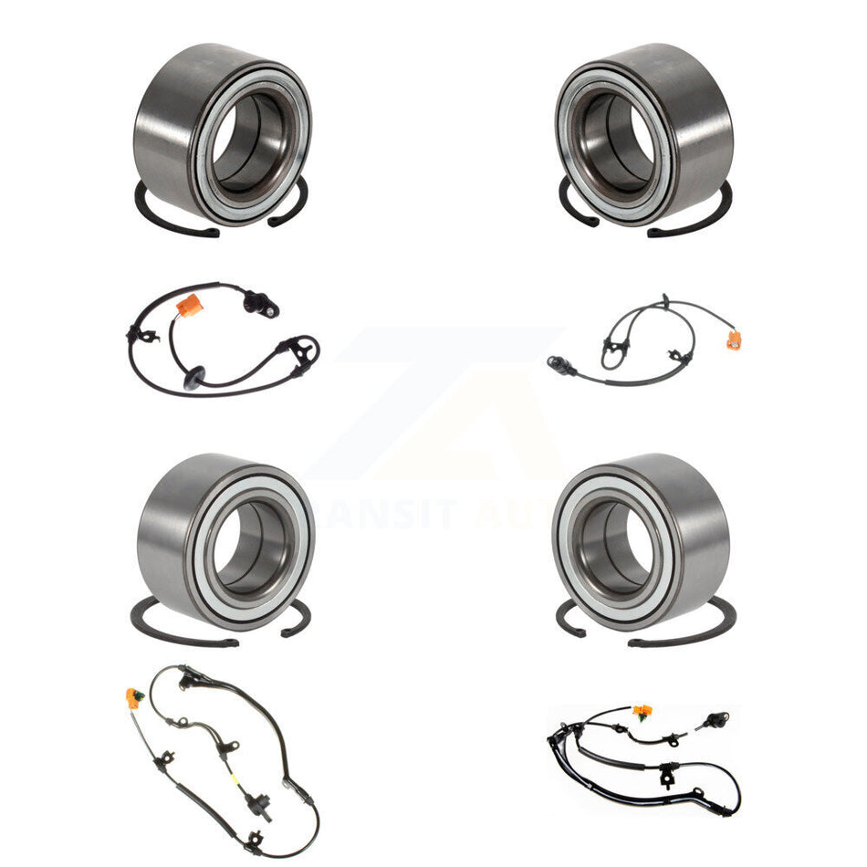 Front Rear Wheel Bearing ABS Sensor Kit (8Pc) For 2005 Honda Pilot 3.5L with 4-Wheel K7S-102796