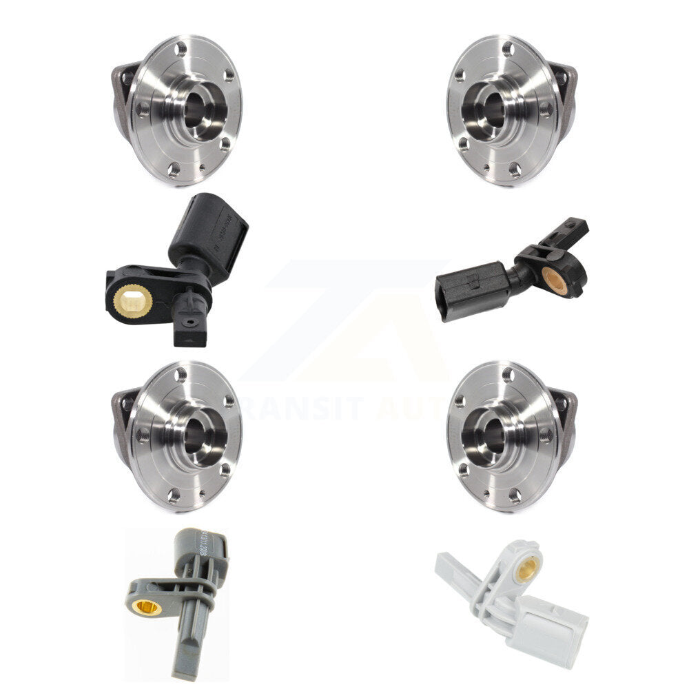 Front Rear Wheel Hub Bearing Sensor Kit (8Pc) For Volkswagen Tiguan Audi Q3 Arteon TT RS K7S-102802