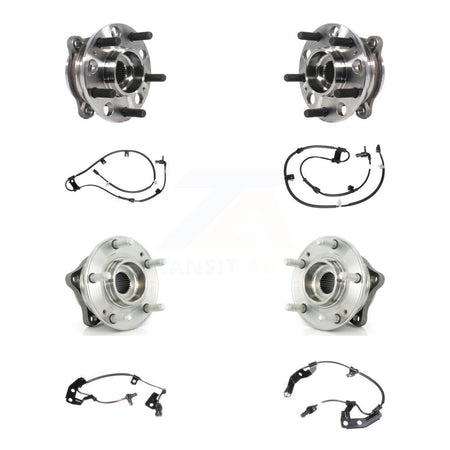 Front Rear Wheel Hub Bearing And ABS Sensor Kit (8Pc) For Hyundai Santa Fe Sport K7S-102810
