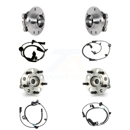 Front Rear Wheel Hub Bearing And ABS Sensor Kit (8Pc) For Jeep Compass K7S-102817