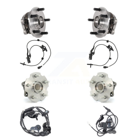 Front Rear Wheel Hub Bearing And Extra ABS Sensor Kit (8Pc) For Lexus NX200t NX300 NX300h K7S-102819