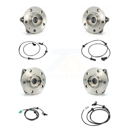 Front Rear Wheel Hub Bearing ABS Sensor Kit (8Pc) For Volvo S60 XC70 V70 S80 with Harness K7S-102874