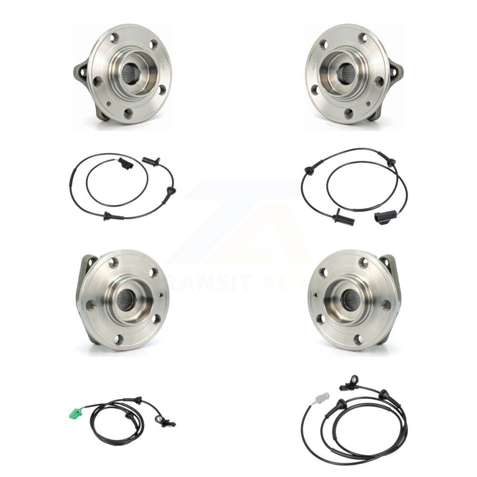 Front Rear Wheel Hub Bearing ABS Sensor Kit (8Pc) For Volvo S60 XC70 V70 S80 with Harness K7S-102874