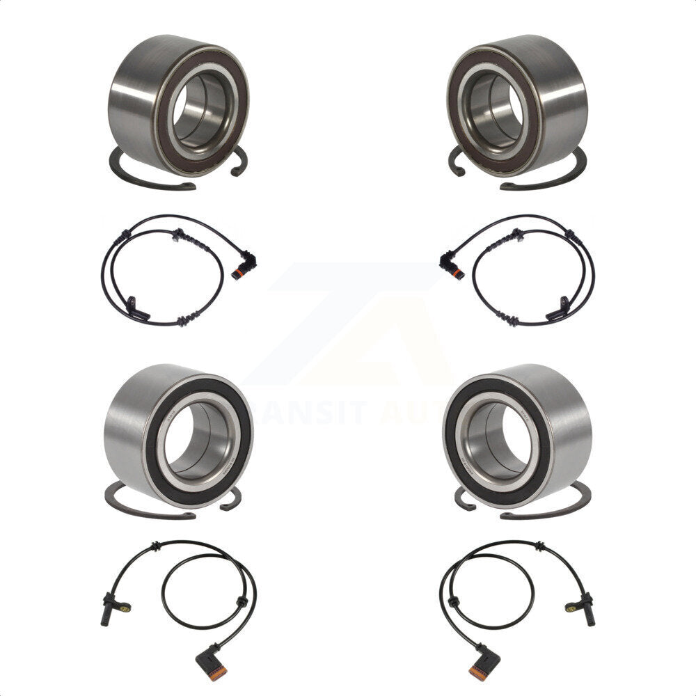 Front Rear Wheel Bearing ABS Sensor Kit For 2012 Mercedes-Benz S350 3.0L with 4-Wheel K7S-102892
