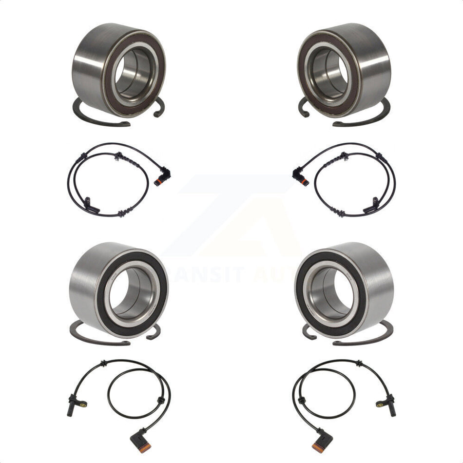 Front Rear Wheel Bearing ABS Sensor Kit For 2012 Mercedes-Benz S350 3.0L with 4-Wheel K7S-102892