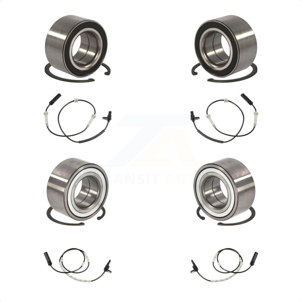 Front Rear Wheel Bearing And ABS Sensor Kit For 2013 BMW 335i xDrive Coupe with 3.0L K7S-102897