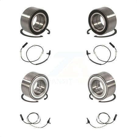 Front Rear Wheel Bearing And ABS Sensor Kit For 2013 BMW 335i xDrive Coupe with 3.0L K7S-102897