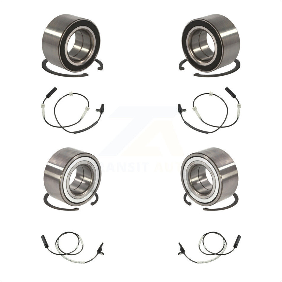 Front Rear Wheel Bearing And ABS Sensor Kit For 2013 BMW 335i xDrive Coupe with 3.0L K7S-102897