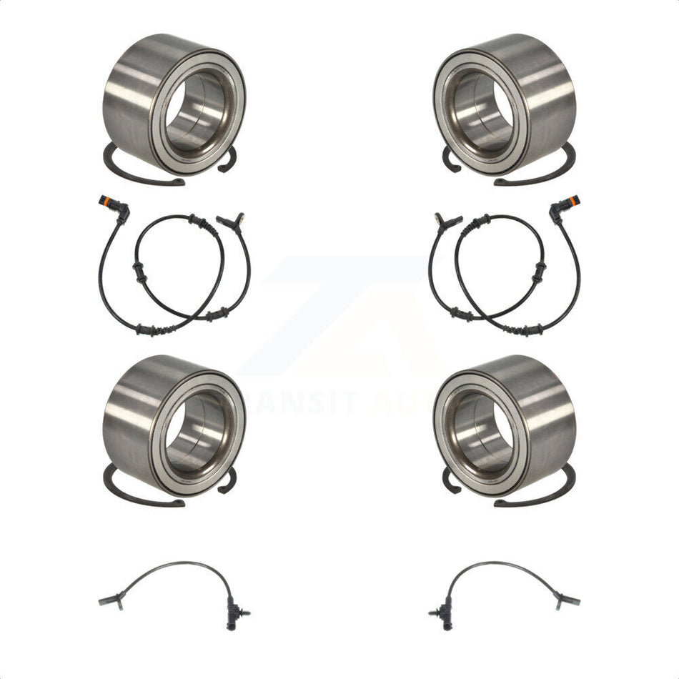 Front Rear Wheel Bearing And ABS Sensor Kit For Mercedes-Benz R350 with Harness K7S-102899