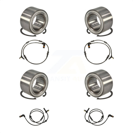 Front Rear Wheel Bearing & ABS Sensor Kit For 2011 Mercedes-Benz ML350 ML550 with Harness K7S-102908