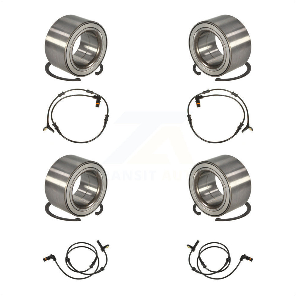 Front Rear Wheel Bearing & ABS Sensor Kit For 2011 Mercedes-Benz ML350 ML550 with Harness K7S-102908