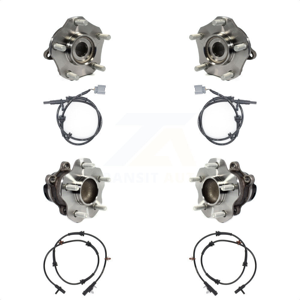 Front Rear Wheel Hub Bearing And ABS Sensor Kit For Nissan Rogue K7S-102917