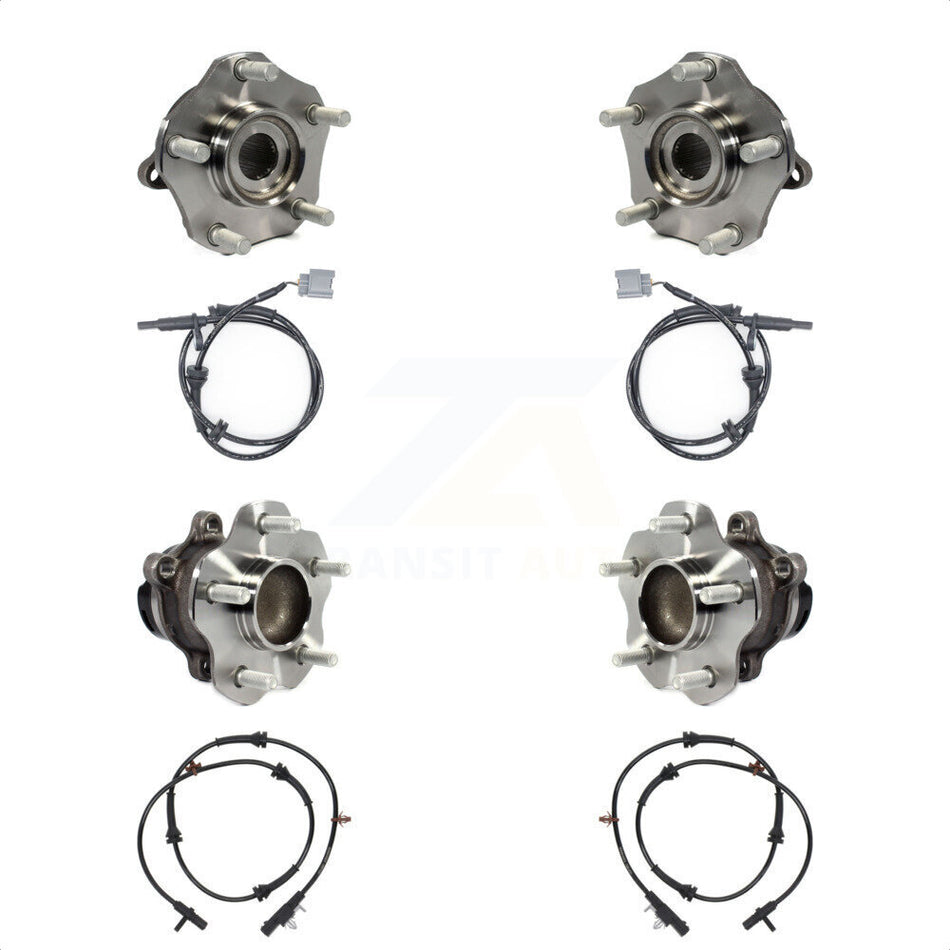 Front Rear Wheel Hub Bearing And ABS Sensor Kit For Nissan Rogue K7S-102917