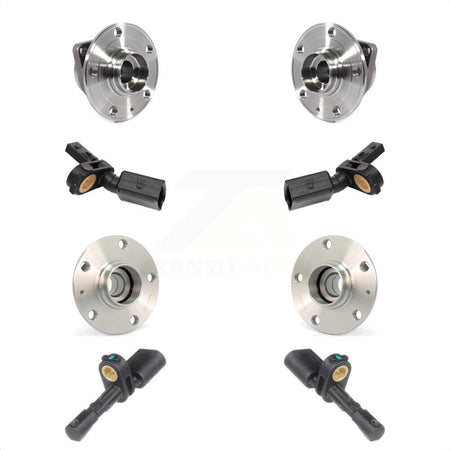 Front Rear Wheel Hub Bearing And ABS Sensor Kit For 2015-2016 Volkswagen GTI K7S-102923