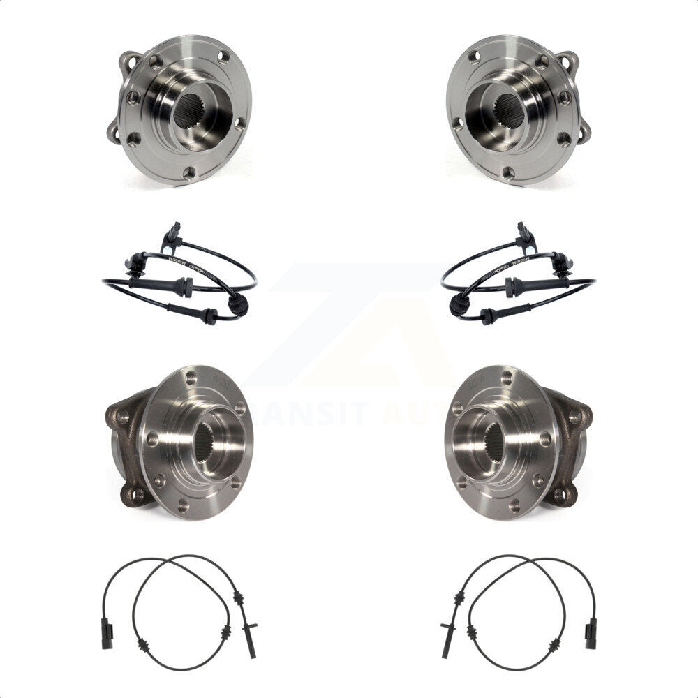 Front Rear Wheel Hub Bearing And ABS Sensor Kit For Chrysler 200 K7S-102926