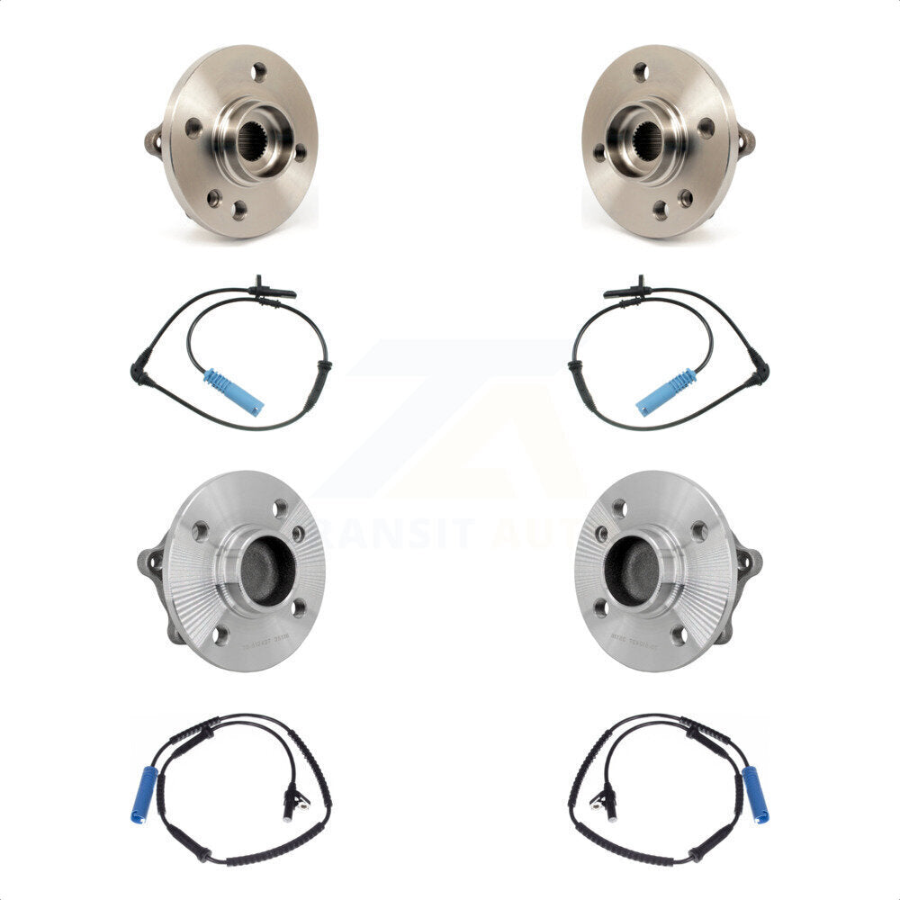 Front Rear Wheel Hub Bearing & Sensor Kit For 2007-2015 Mini Cooper 1.6L with 4-Wheel ABS K7S-102927