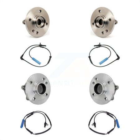 Front Rear Wheel Hub Bearing & Sensor Kit For 2007-2015 Mini Cooper 1.6L with 4-Wheel ABS K7S-102927
