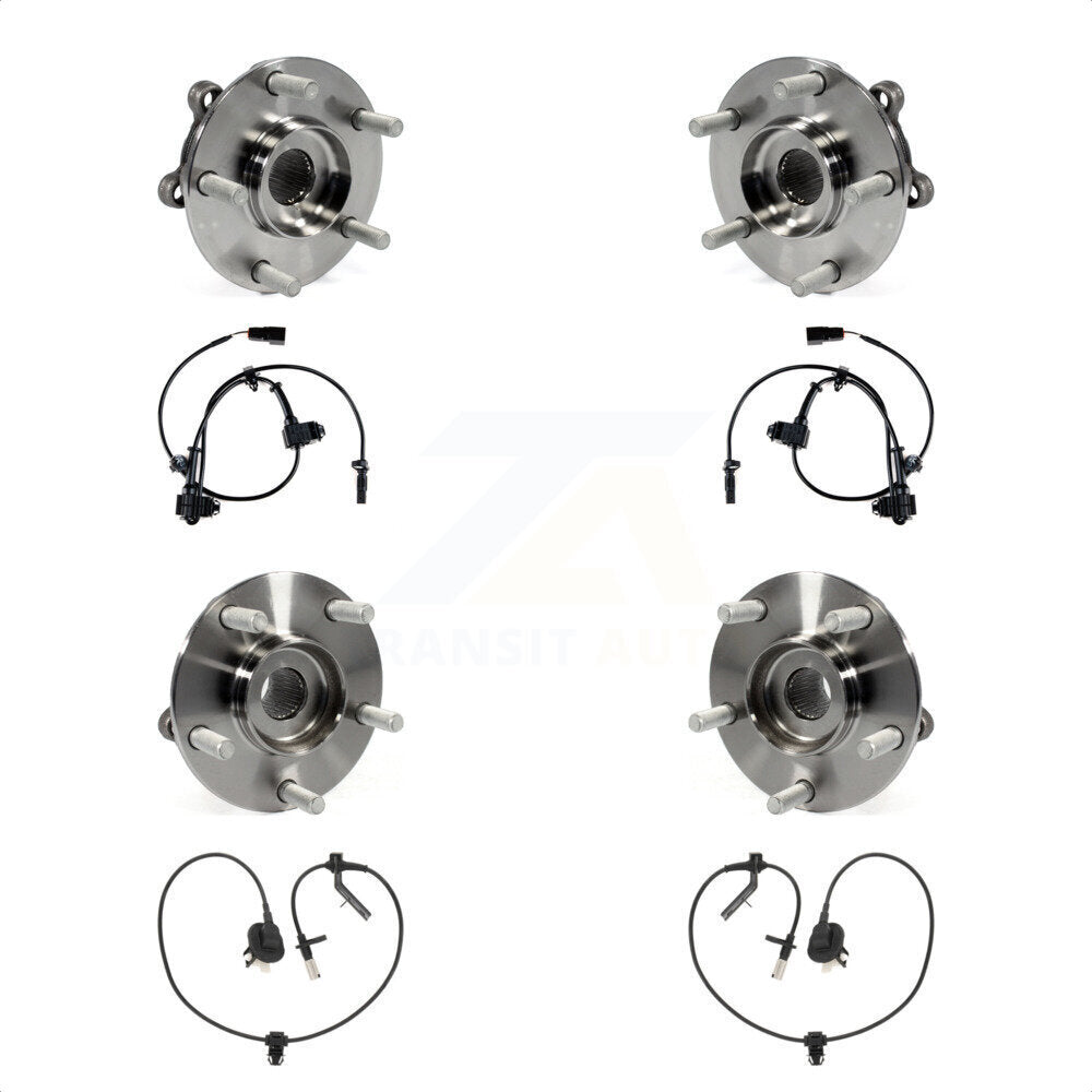 Front Rear Wheel Hub Bearing ABS Sensor Kit For Mazda CX-5 AWD with 2.5L/2.0L 4-Wheel K7S-102933