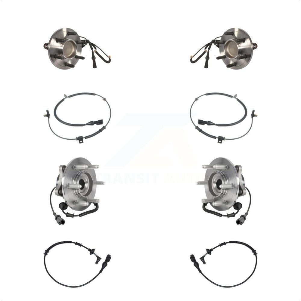 Front Rear Wheel Hub Bearing Extra Sensor Kit For 2010 Ford Expedition Lincoln Navigator K7S-102936