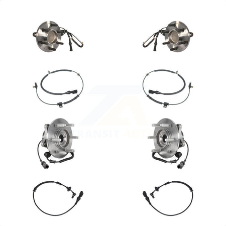 Front Rear Wheel Hub Bearing Extra Sensor Kit For 2010 Ford Expedition Lincoln Navigator K7S-102936