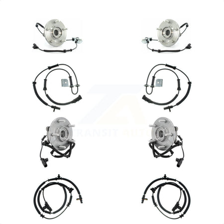 Front Rear Wheel Hub Bearing Extra ABS Sensor Kit For Dodge Grand Caravan Chrysler Town & K7S-102940