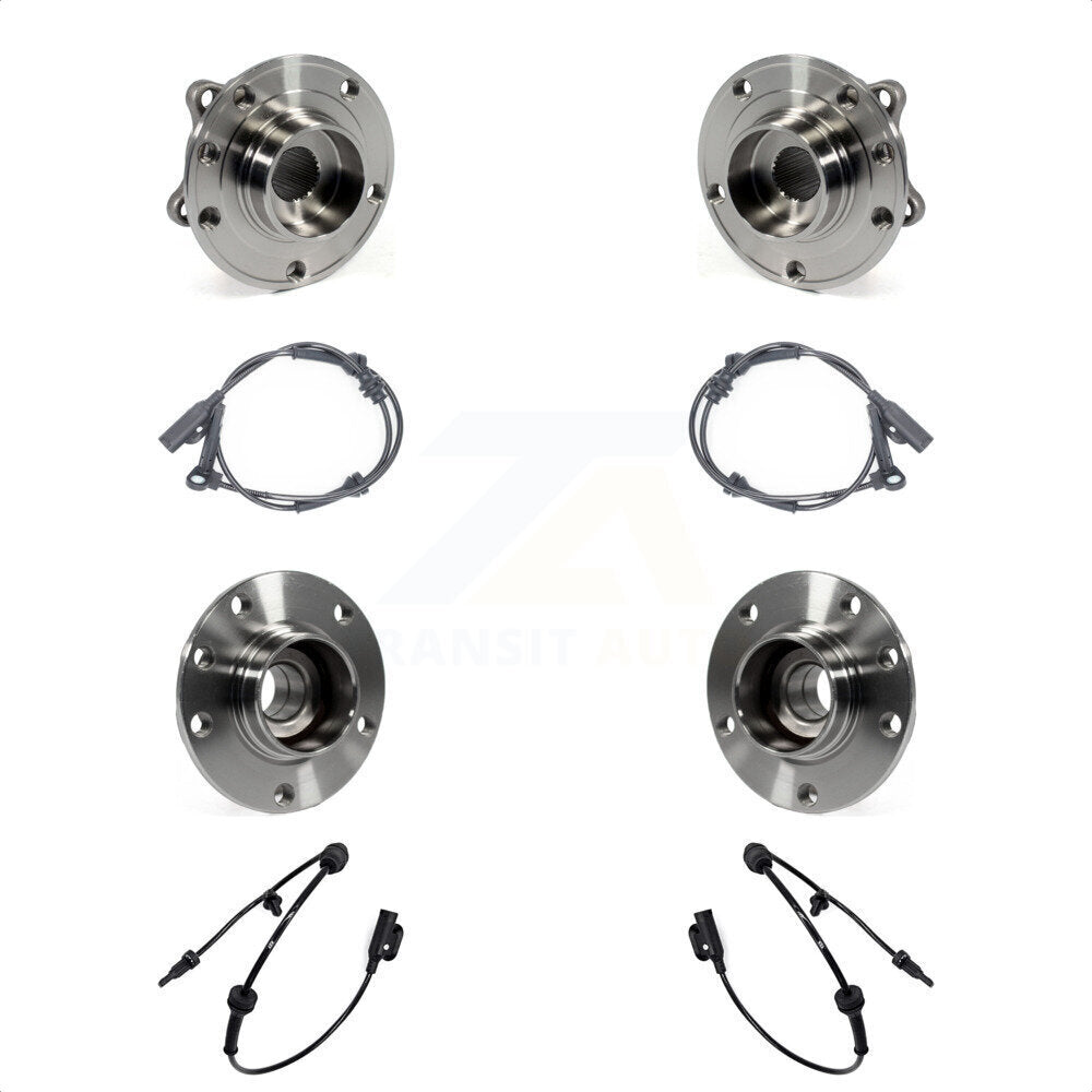 Front Rear Wheel Hub Bearing Sensor Kit For 16 Dodge Dart 2.4L/1.4L/2.0L with 4-Wheel ABS K7S-102944
