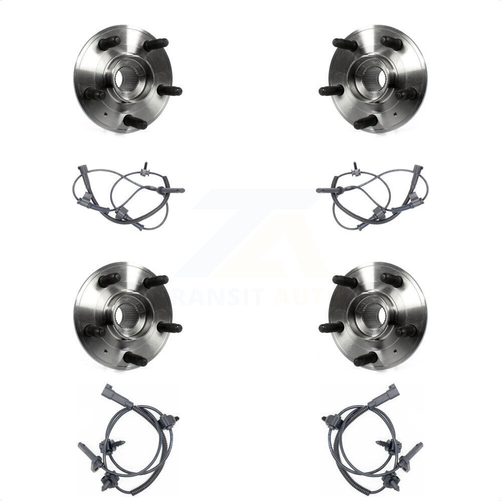 Front Rear Wheel Hub Bearing And ABS Sensor Kit For Cadillac CTS with Harness K7S-102949
