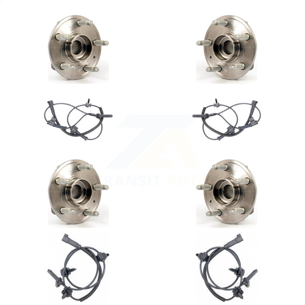 Front Rear Wheel Hub Bearing And ABS Sensor Kit For Cadillac CTS with Harness K7S-102950