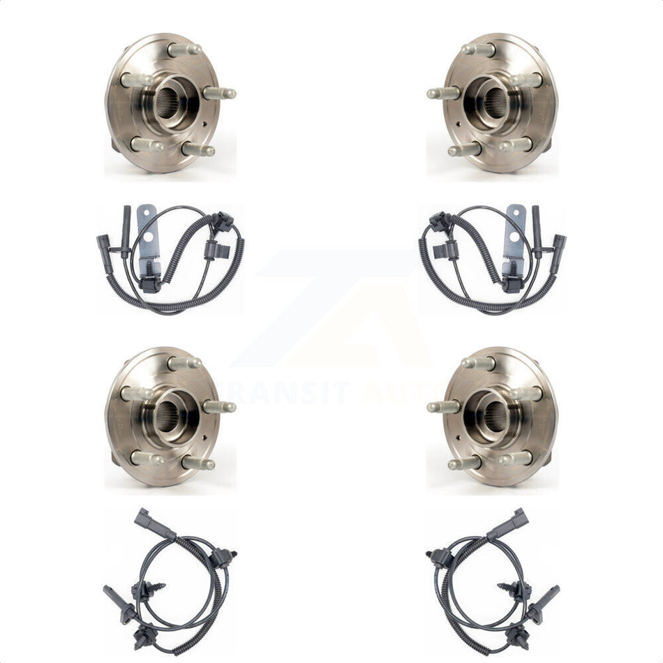 Front Rear Wheel Hub Bearing And ABS Sensor Kit For Cadillac CTS with Harness K7S-102951