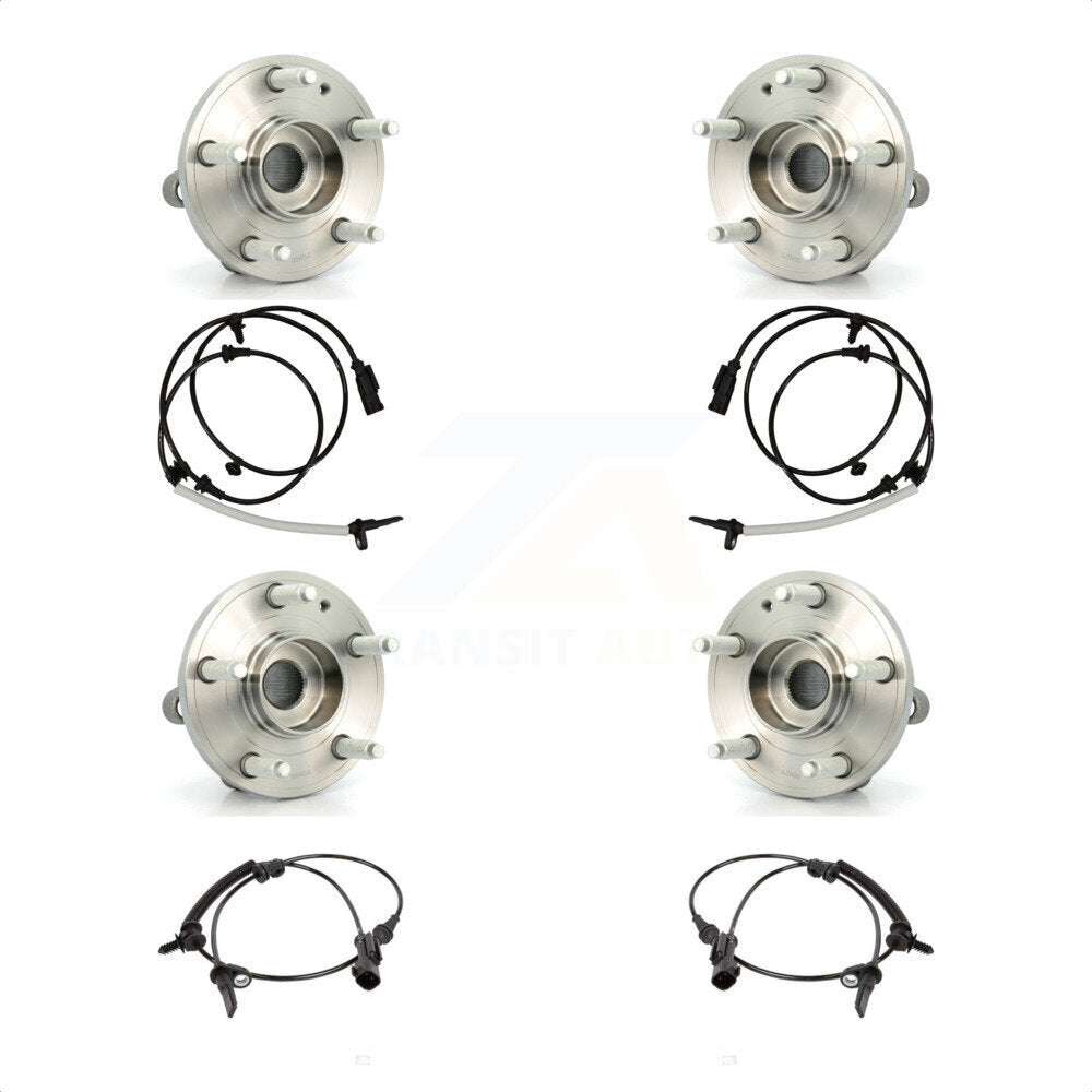 Front Rear Wheel Hub Bearing And ABS Sensor Kit For Ford Police Interceptor Utility K7S-102960