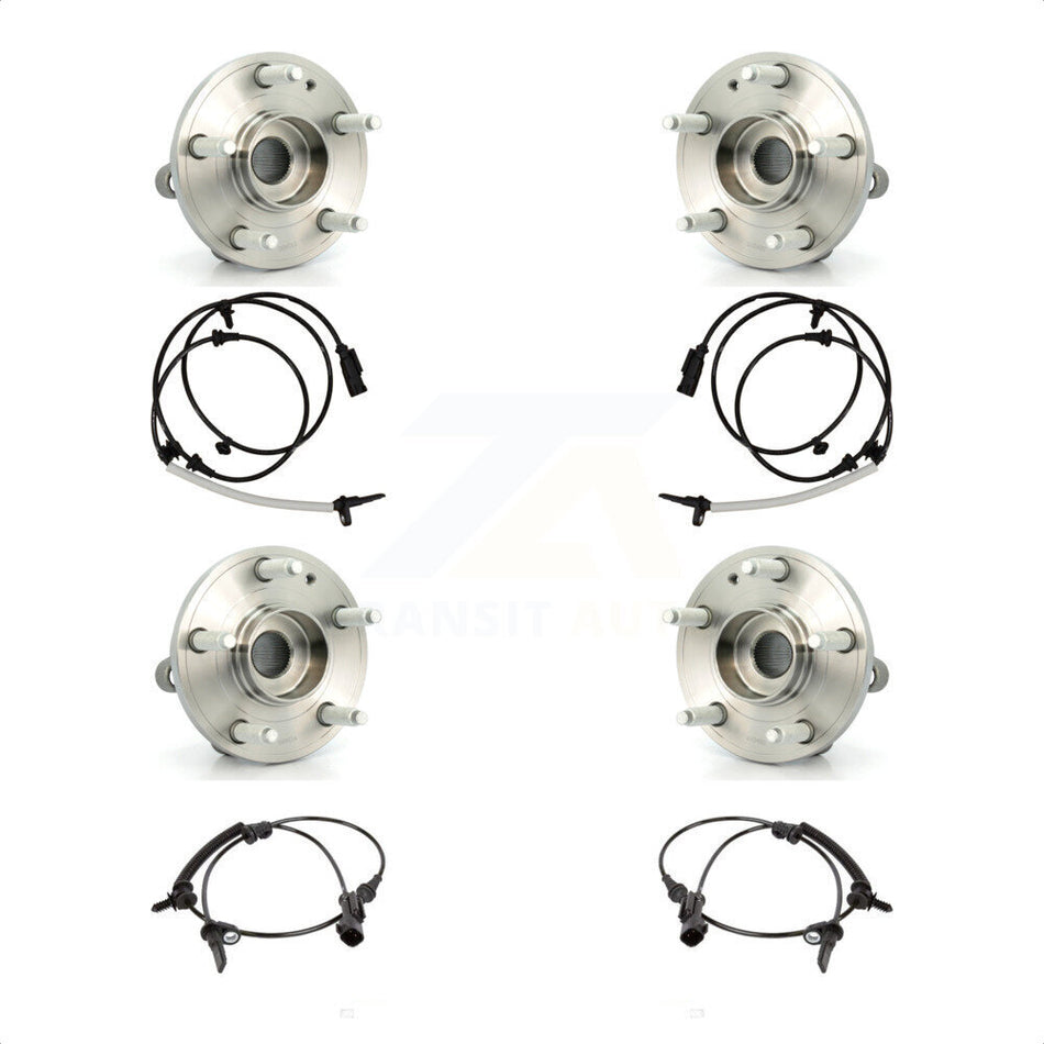 Front Rear Wheel Hub Bearing And ABS Sensor Kit For Ford Police Interceptor Utility K7S-102960
