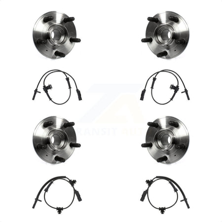 Front Rear Wheel Hub Bearing & ABS Sensor Kit For 2012-2015 Chevrolet Camaro with Harness K7S-102967