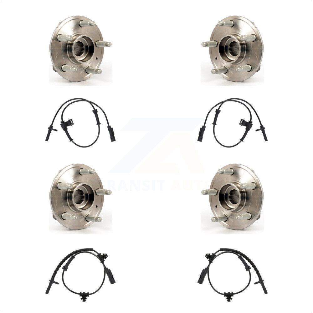 Front Rear Wheel Hub Bearing And ABS Sensor Kit For Chevrolet Camaro with Harness K7S-102968