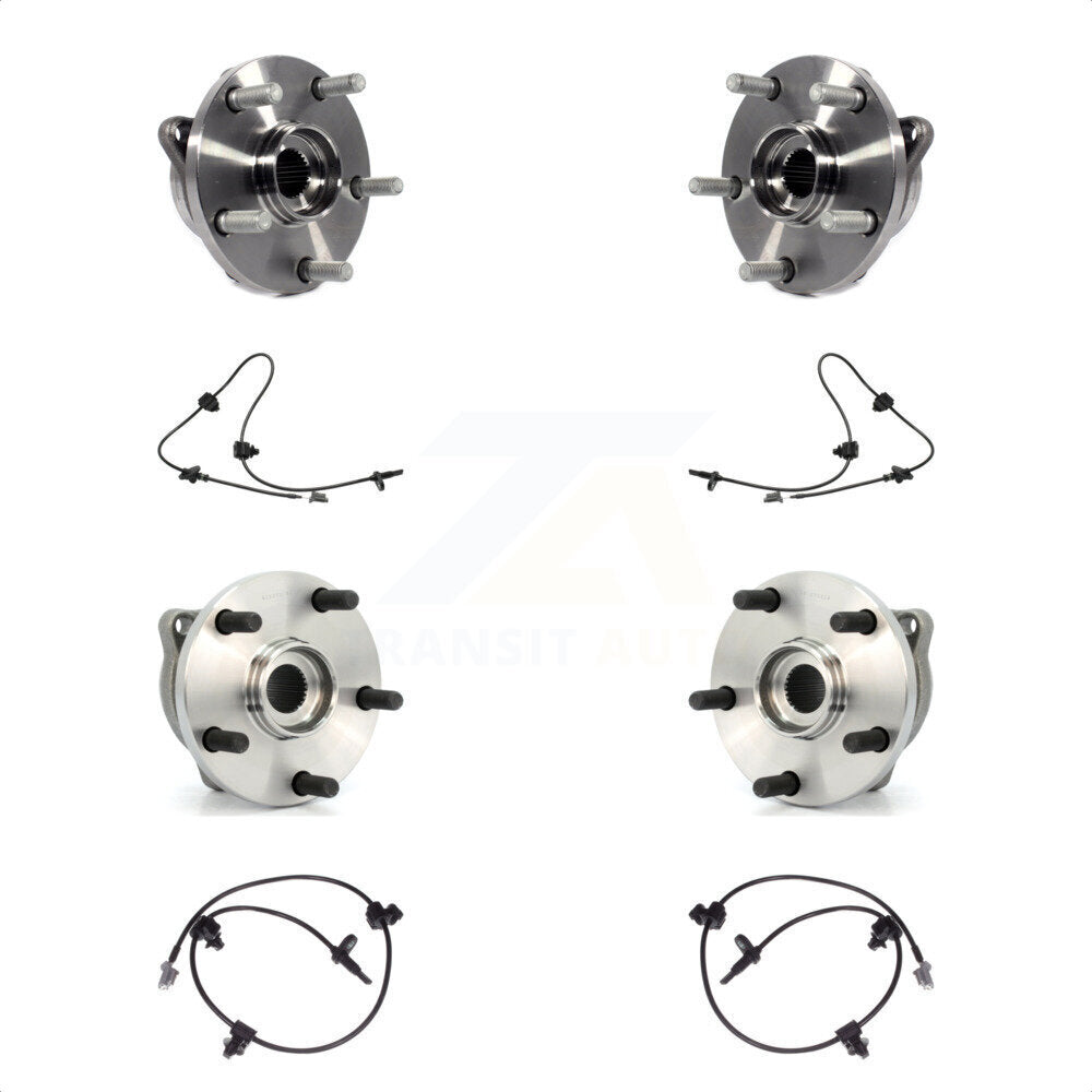 Front Rear Wheel Hub Bearing Sensor Kit For 06-07 Subaru B9 Tribeca 3.0L with 4-Wheel ABS K7S-102970