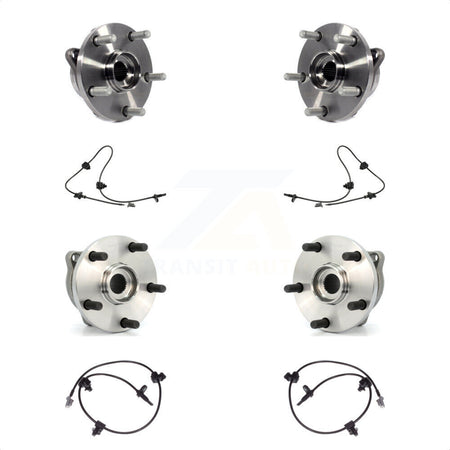 Front Rear Wheel Hub Bearing Sensor Kit For 06-07 Subaru B9 Tribeca 3.0L with 4-Wheel ABS K7S-102970