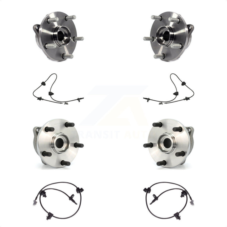 Front Rear Wheel Hub Bearing Sensor Kit For 06-07 Subaru B9 Tribeca 3.0L with 4-Wheel ABS K7S-102970