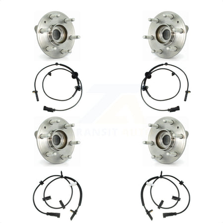Front Rear Wheel Hub Bearing & Sensor Kit For GMC Acadia Buick Enclave Chevrolet Traverse K7S-102976