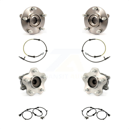 Front Rear Wheel Hub Bearing And ABS Sensor Kit For Nissan Rogue Select with Harness K7S-102979