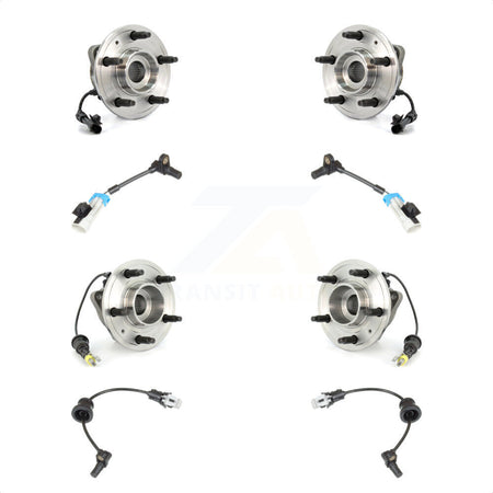 Front Rear Wheel Hub Bearing & Extra Sensor Kit For Chevrolet Equinox Pontiac Torrent Vue K7S-102982