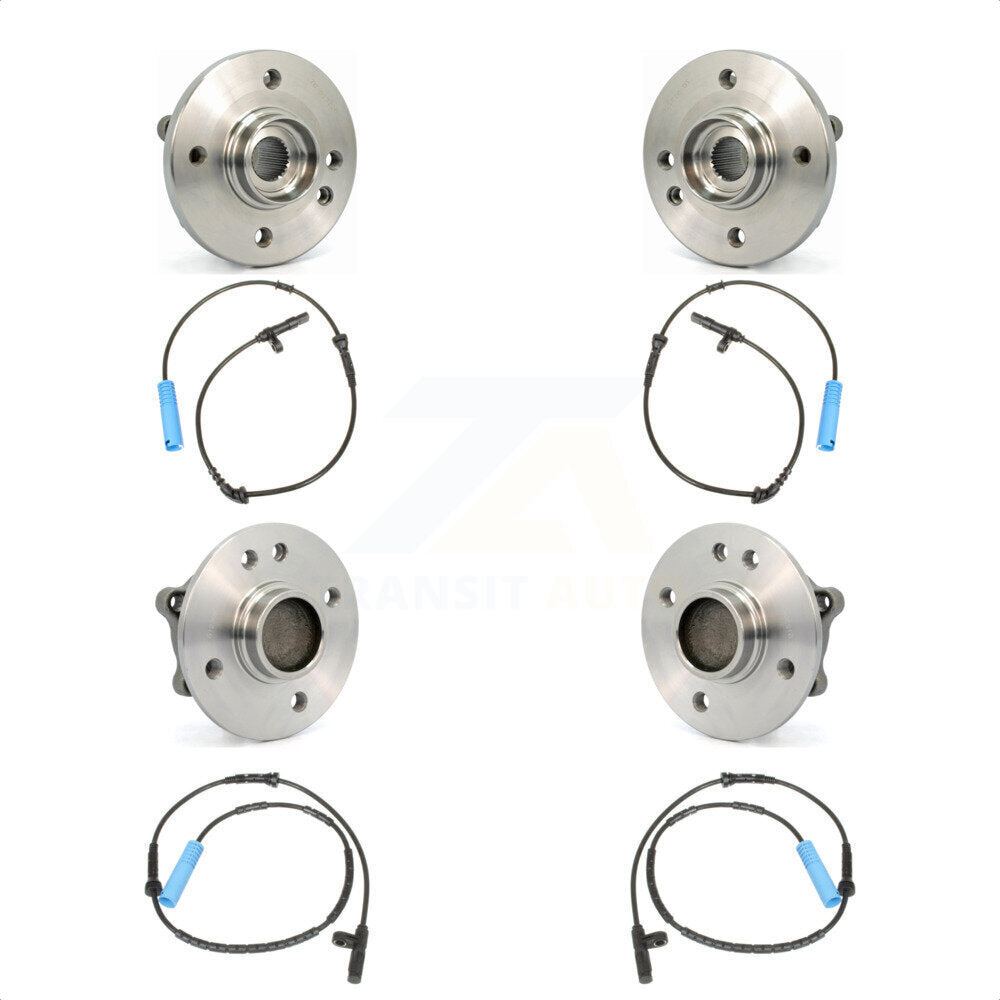Front Rear Wheel Hub Bearing & Sensor Kit For 2002-2005 Mini Cooper 1.6L with 4-Wheel ABS K7S-102985