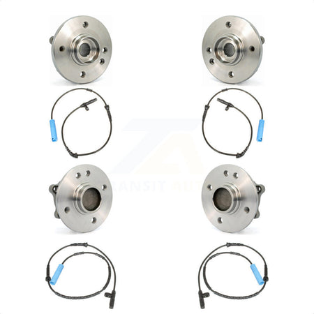 Front Rear Wheel Hub Bearing & Sensor Kit For 2002-2005 Mini Cooper 1.6L with 4-Wheel ABS K7S-102985