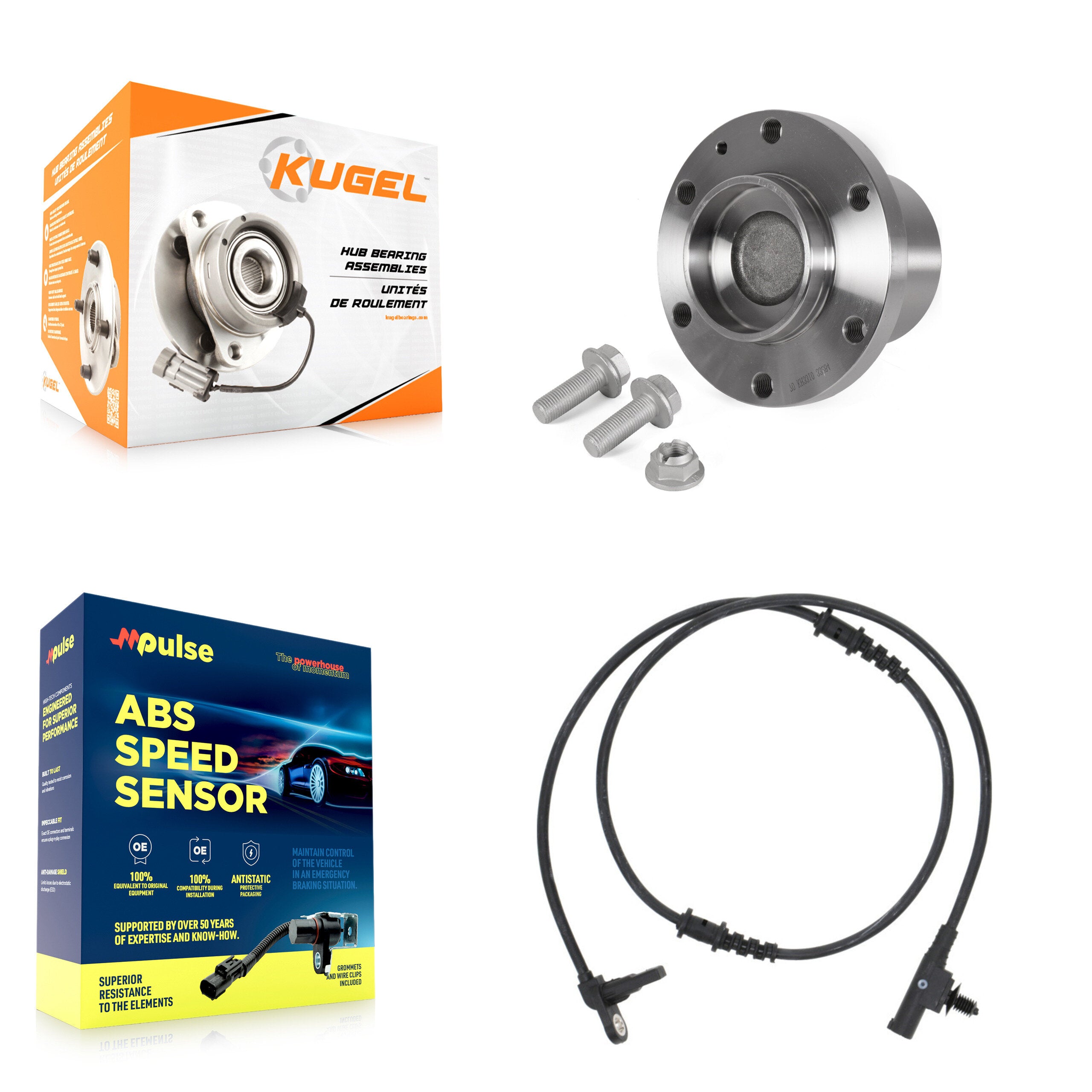 Front Wheel Hub Bearing And ABS Sensor Kit For Freightliner Sprinter 3500 K7S-103003