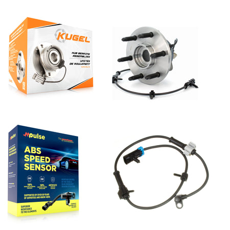 Front Wheel Hub Bearing Extra Sensor Kit For Chevrolet Silverado 1500 GMC Avalanche Tahoe K7S-103004