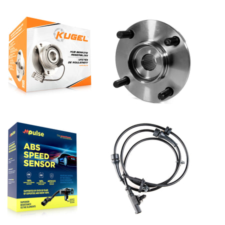 Front Wheel Hub Bearing ABS Sensor Kit For Nissan Cube 1.8L with 4-Wheel Harness K7S-103006