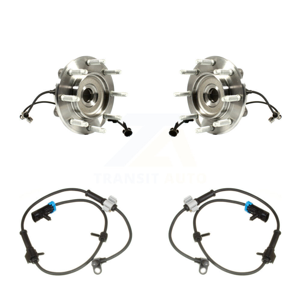 Front Wheel Hub Bearing & Extra Sensor Kit For Chevrolet Silverado 1500 HD RWD with 6.0L K7S-103035