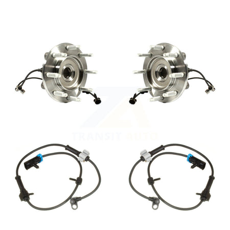 Front Wheel Hub Bearing & Extra Sensor Kit For Chevrolet Silverado 1500 HD RWD with 6.0L K7S-103035