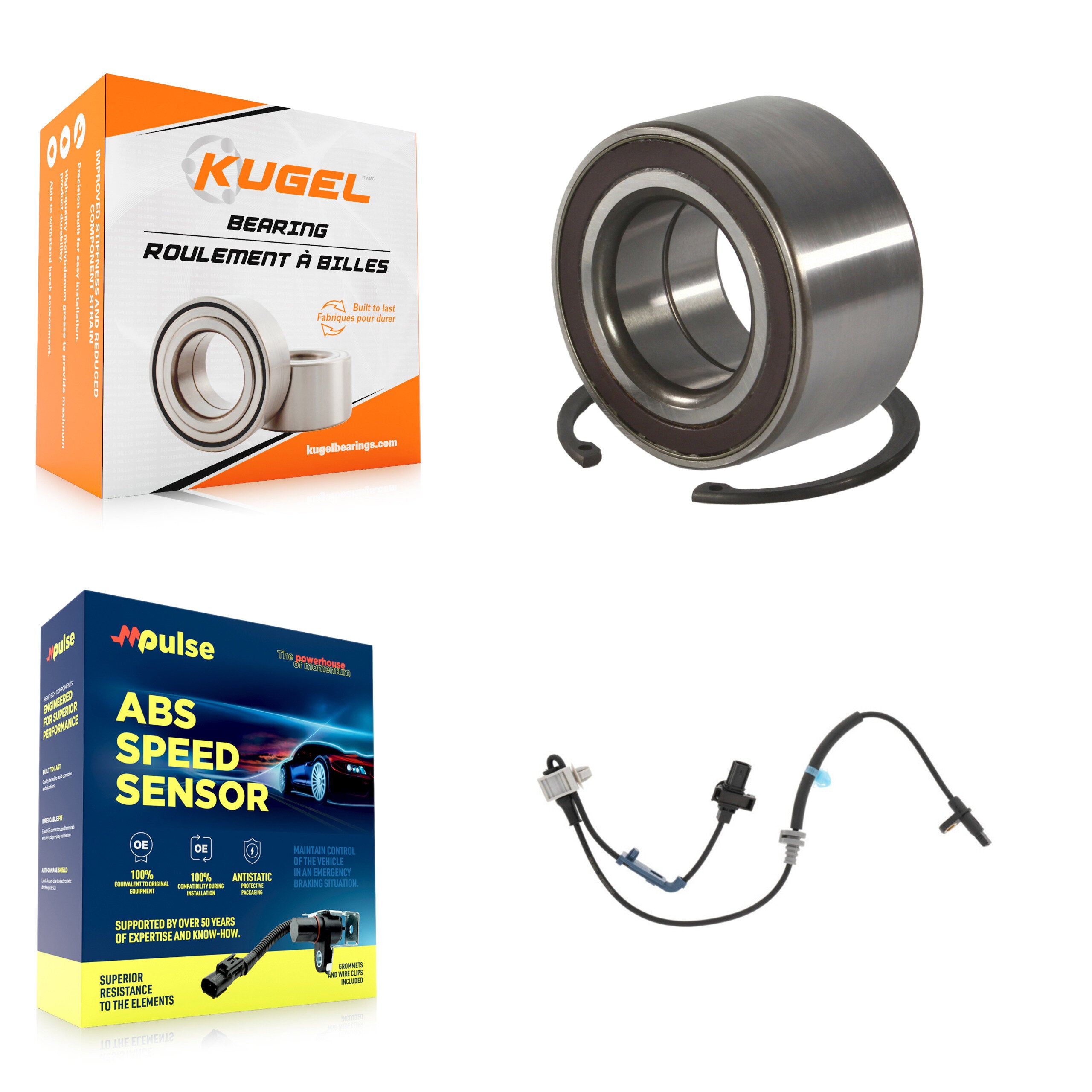 Front Wheel Bearing And ABS Sensor Kit For Acura RDX 3.5L with 4-Wheel K7S-103043