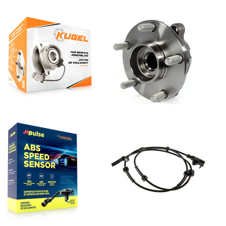 Front Wheel Hub Bearing And ABS Sensor Kit For 2020 Nissan 370Z 3.7L 1 with Harness K7S-103079