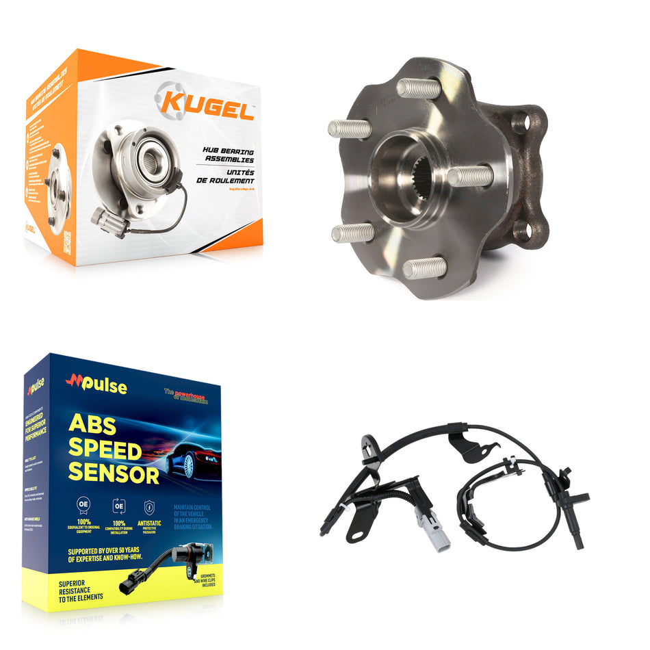 Rear Wheel Hub Bearing Sensor Kit For Toyota Highlander Lexus RX350 RX450h AWD with 3.5L K7S-103091